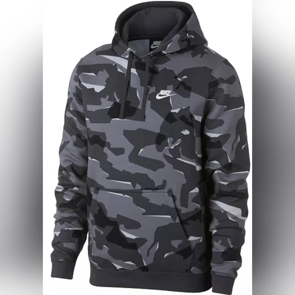 Nike Sportswear Camo-Print Fleece Hoodie Sweatshirt Size S Used Exc MSRP $65 - Picture 1 of 7
